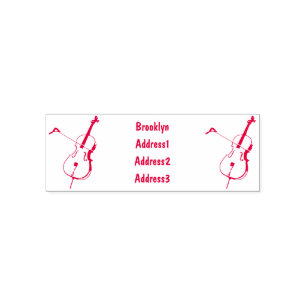 Tampon Auto-encreur Illustration de violoncelle