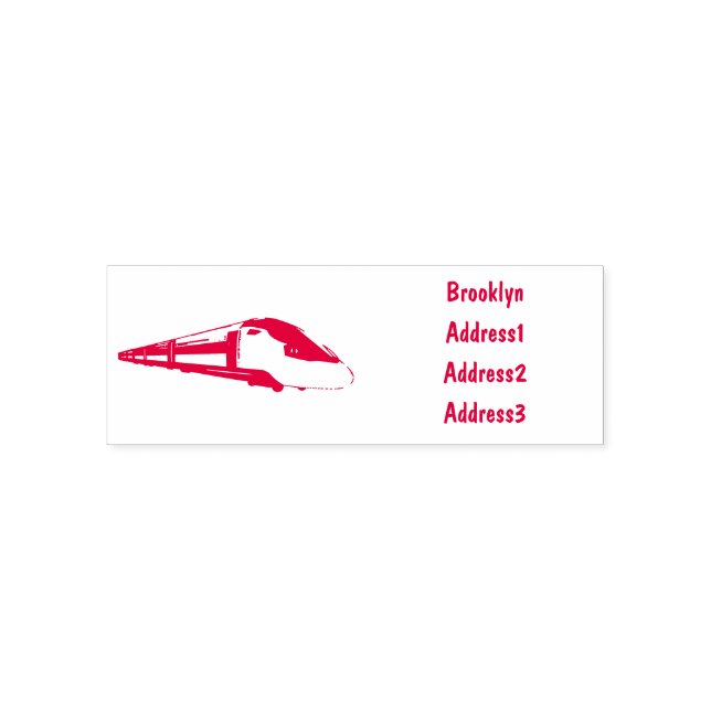 Tampon Auto-encreur Illustration du train à balles (Design)