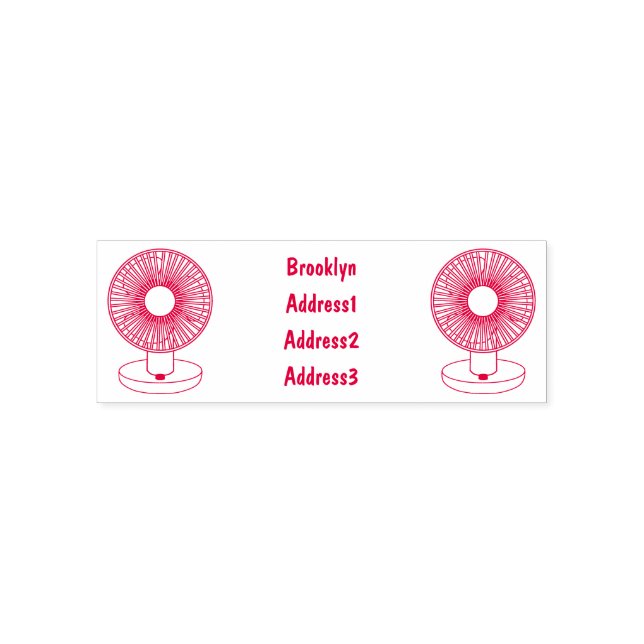 Tampon Auto-encreur Illustration du ventilateur (Design)