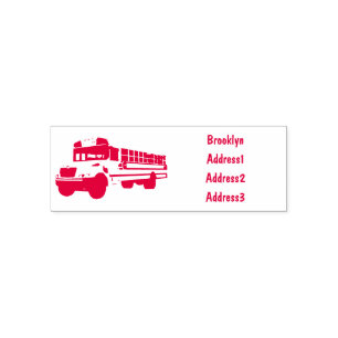 Tampon Auto-encreur Illustration d'un autobus scolaire