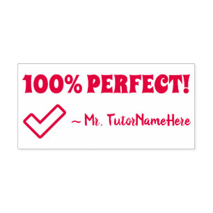 Tampon Auto-encreur Inspiration "100% PARFAIT !" Timbre en caoutchouc