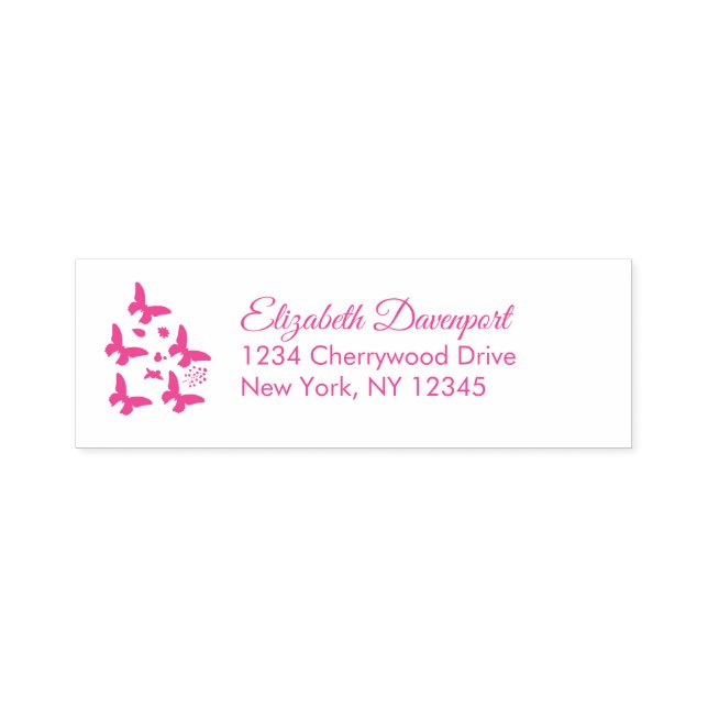 Tampon Auto-encreur Joli Petit Papillons (Design)