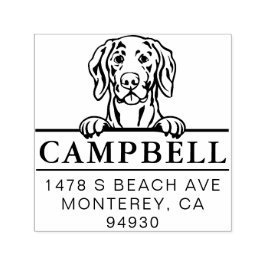 Tampon Auto-encreur Joli Weimaraner Custom Dog Adresse Timbre
