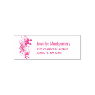 Tampon Auto-encreur Jouer Joli Bouquet de Fleur Rose