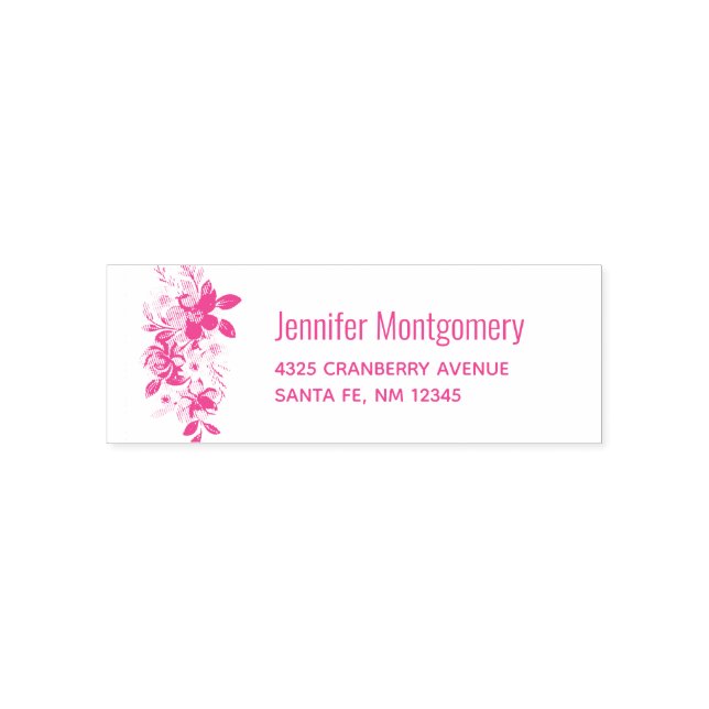 Tampon Auto-encreur Jouer Joli Bouquet de Fleur Rose (Design)