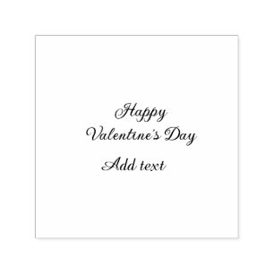 Tampon Auto-encreur Joyeuse Saint-Valentin texte rose nom message