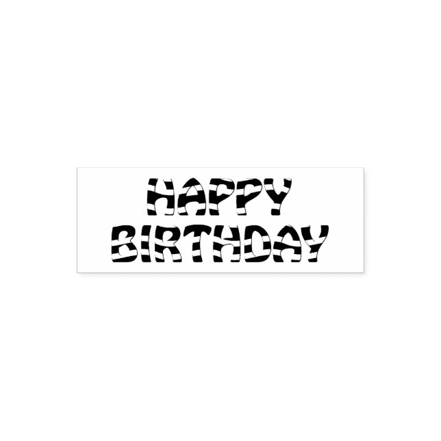 Tampon Auto-encreur Joyeux anniversaire (Design)