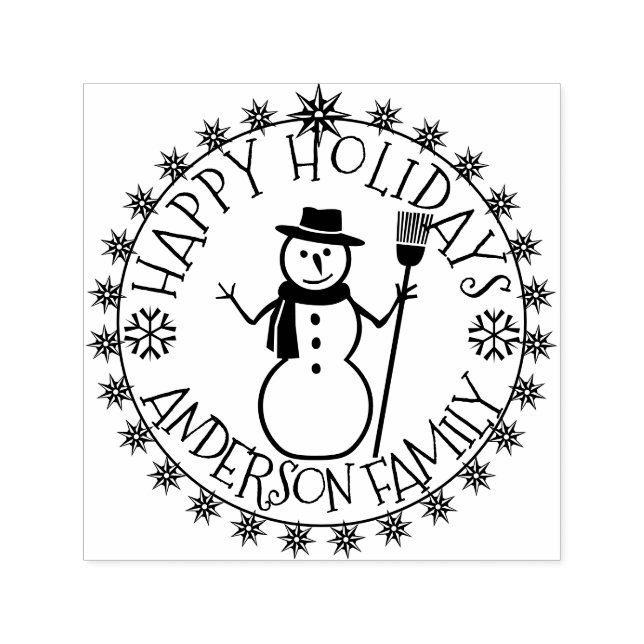 Tampon Auto-encreur Joyeux Noël (Design)