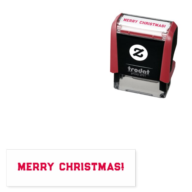 Tampon Auto-encreur Joyeux Noël (En situation)