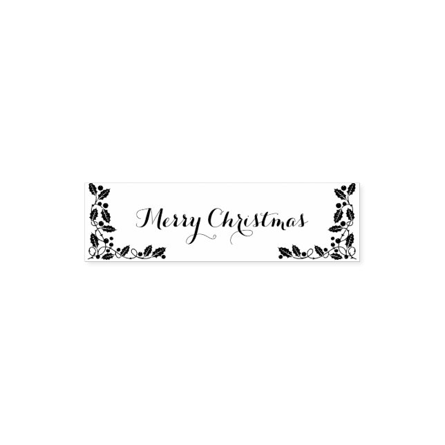 Tampon Auto-encreur Joyeux Noël classique (Design)