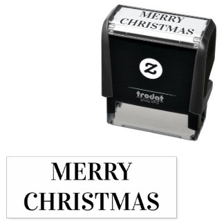 Tampon Auto-encreur Joyeux Timbre auto-encastré de Noël