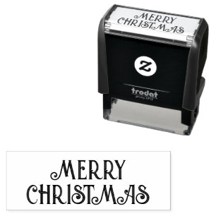 Tampon Auto-encreur Joyeux Timbre auto-encastré de Noël