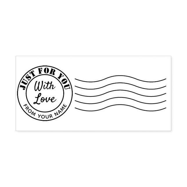Tampon Auto-encreur Juste pour vous avec amour tampon de la poste votr (Design)