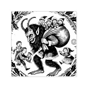 Tampon Auto-encreur Krampus Noël