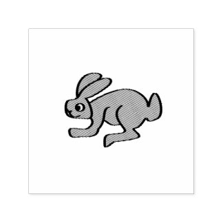 Tampon Auto-encreur lapin, vue latérale