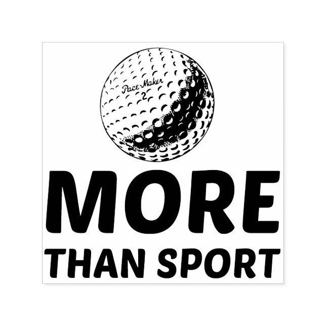 TAMPON AUTO-ENCREUR  LE GOLF PLUS QUE LE SPORT (Design)