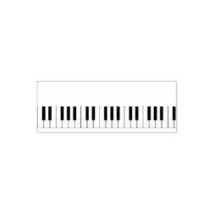 Tampon Auto-encreur Le piano personnalisé verrouille des instruments