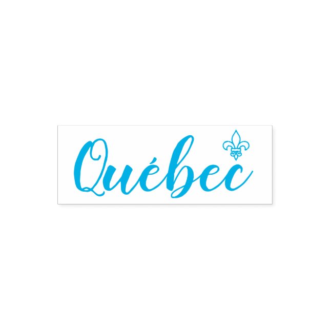 Tampon Auto-encreur Le Québec Fleur de Flys Oui Francais (Design)