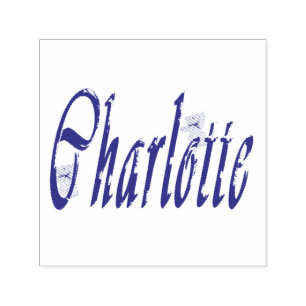 Tampon Auto-encreur Logo Charlotte Name,
