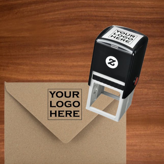 Tampon Auto-encreur Logo d'entreprise personnalisé | Entreprise profes (Custom Business Logo | Professional Company Self-inking Stamp)