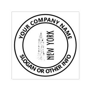 Tampon Auto-encreur Logo d'entreprise personnalisé New York