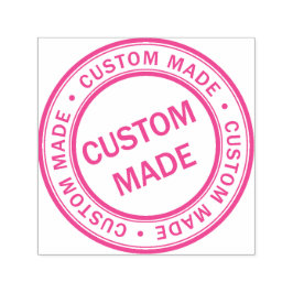 Tampon Auto-encreur Logo d'entreprise personnalisé Société Fuchsia Pin
