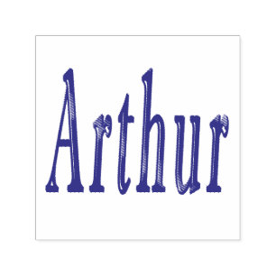 Tampon Auto-encreur Logo du nom Arthur,