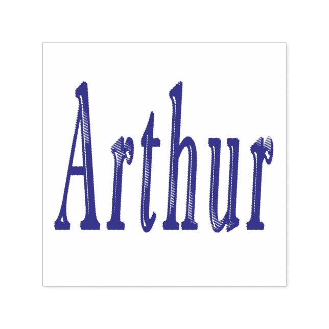 Tampon Auto-encreur Logo du nom Arthur, (Design)