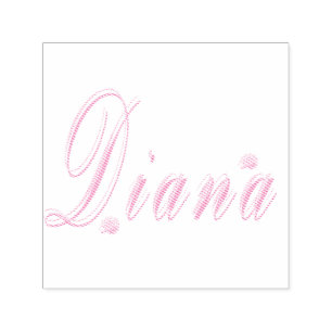 Tampon Auto-encreur Logo du nom de Diana,