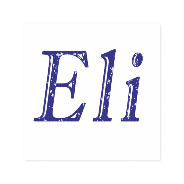 Tampon Auto-encreur Logo du nom d'Eli, (Design)