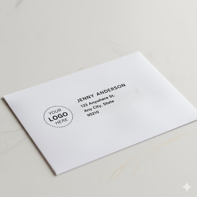 Tampon Auto-encreur Logo Professionnel Adresse de Retour de Société Mo (Créateur téléchargé)