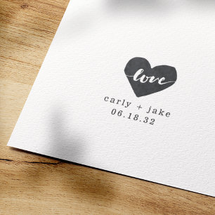 Tampon Auto-encreur Love Heart Timbre pour mariage personnalisé