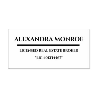 Tampon Auto-encreur Luxury Real Estate Name – Minimal Professional