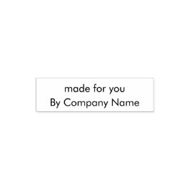 Tampon Auto-encreur Made for you by Company Name Business Template