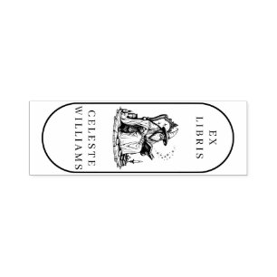 Tampon Auto-encreur Magique Assistant Ex Libris Bibliothèque Bookplate