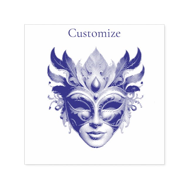 Tampon Auto-encreur Mardi Gras Masque Thunder_Cove (Design)