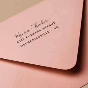 Tampon Auto-encreur Mariage de script de calligraphie moderne