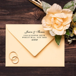 Tampon Auto-encreur Mariage de script élégant