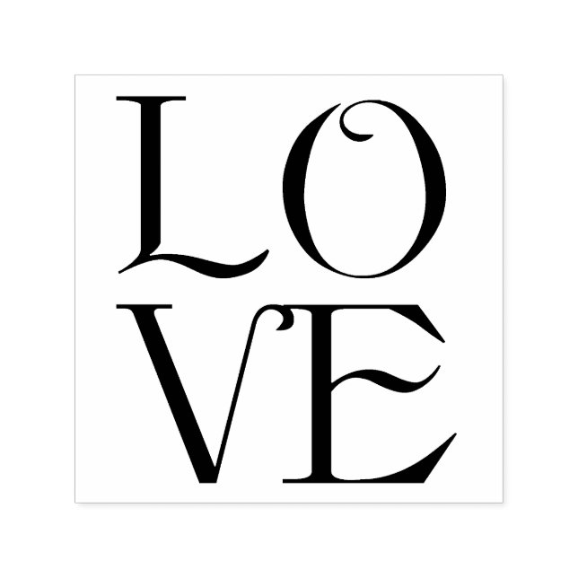Tampon Auto-encreur Mariage Love Typography (Design)