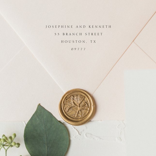 Tampon Auto-encreur Mariage Simple Élégant Moderne (Créateur téléchargé)