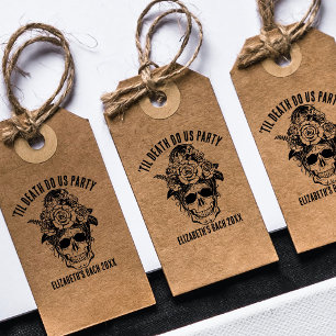 Tampon Auto-encreur Mariée ou mort Bachelorette Party Custom Goth Skul