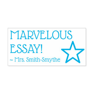 Tampon Auto-encreur "MARVELOUS ESSAY !" Timbre en caoutchouc de l'éduc