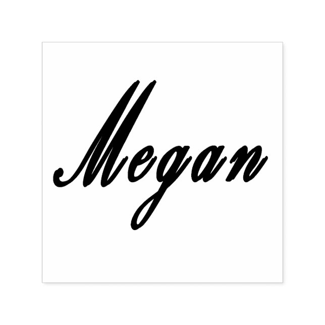 Tampon Auto-encreur Megan, Nom Logo, (Design)