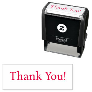Tampon Auto-encreur Merci ! en texte clair ou votre message