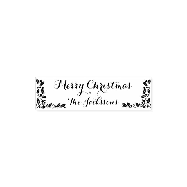 Tampon Auto-encreur Merry Christmas Family (Design)
