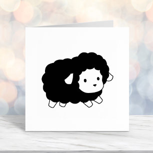 Tampon Auto-encreur Mignonne Mouton Noir Ewe