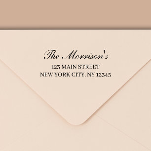 Tampon Auto-encreur Minimal de typographie moderne Adresse de retour