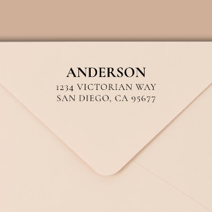 Tampon Auto-encreur Minimal de typographie moderne Adresse de retour