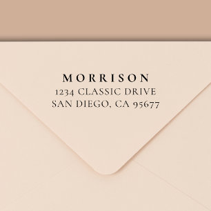 Tampon Auto-encreur Minimal de typographie moderne Adresse de retour