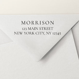 Tampon Auto-encreur Minimal de typographie moderne Adresse de retour